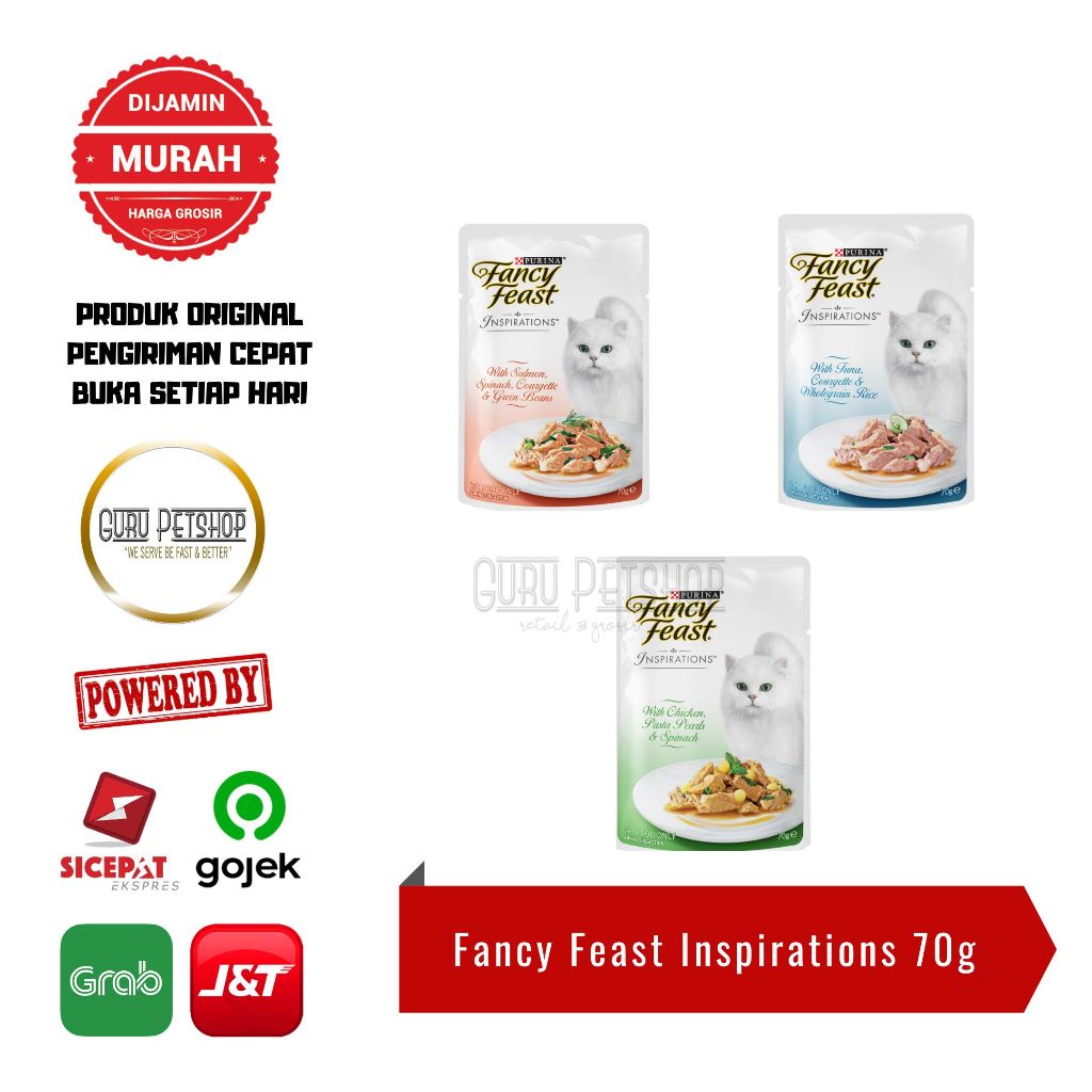 Fancy Feast Inspiration 70g Makanan Basah Kucing Fancy Feast Pouch