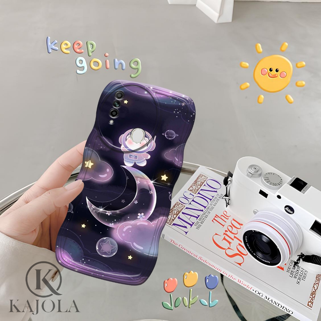 Case Gelombang OPPO A31 Motif Aesthetic Bahan Softcase silicon Lentur - Skin / Casing Handpone - Ces