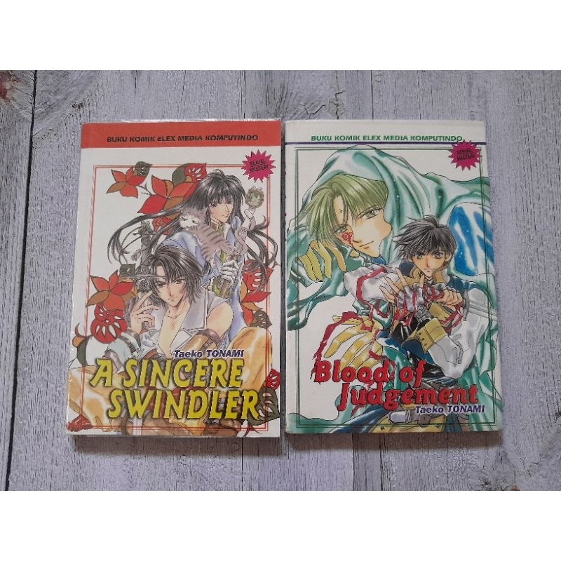 komik serial misteri TAEKO TONAMI ( A SINCERE SWINDLER & BLOOD OF JUDGEMENT )