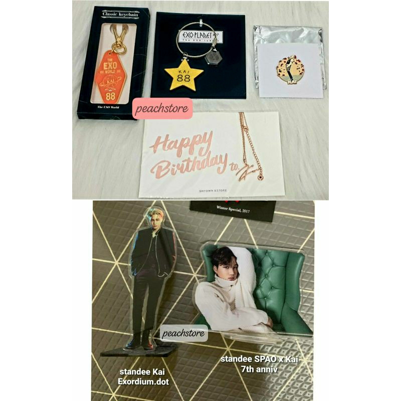 [SALE] KAI EXO Key Chain , Acrylic Standee , Cup holder , Pouch | Merchandise official