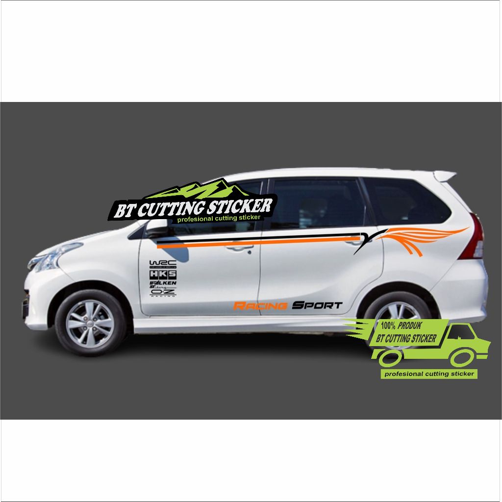 stiker mobil sticker mobil toyota avanza keren Sticker Cutting Mobil Avanza Sticker Lis Body Samping