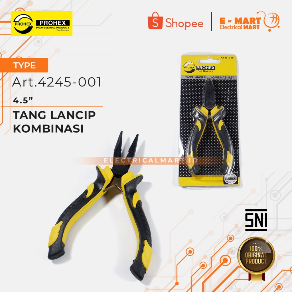PROHEX TANG LANCIP MINI KOMBINASI CUCUT 4.5”