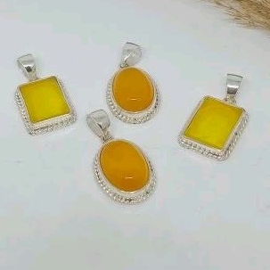 Liontin Batu Akik Kuning Hiriz Syarafusyam