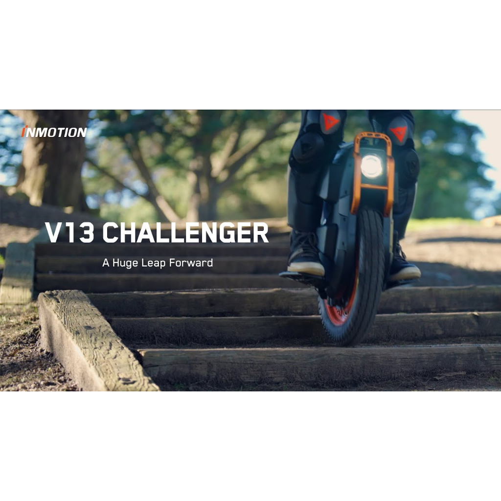 Inmotion V13 The Challenger Electric Unicycle Black Orange