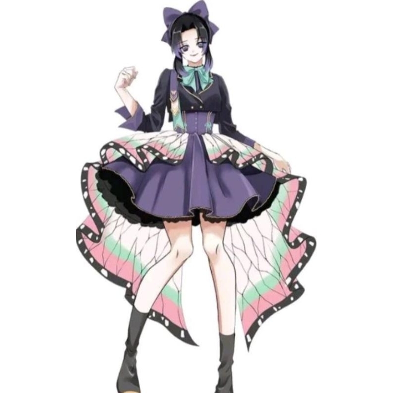 kostum cosplay setan slayer kochou shinobu ver idol