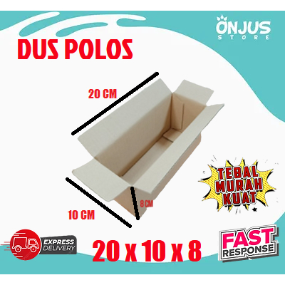 

KARDUS BOX KARTON PACKING DUS BB1 POLOS 20 CM x 8 CM x 10 CM SEMBAKO GULA KECAP