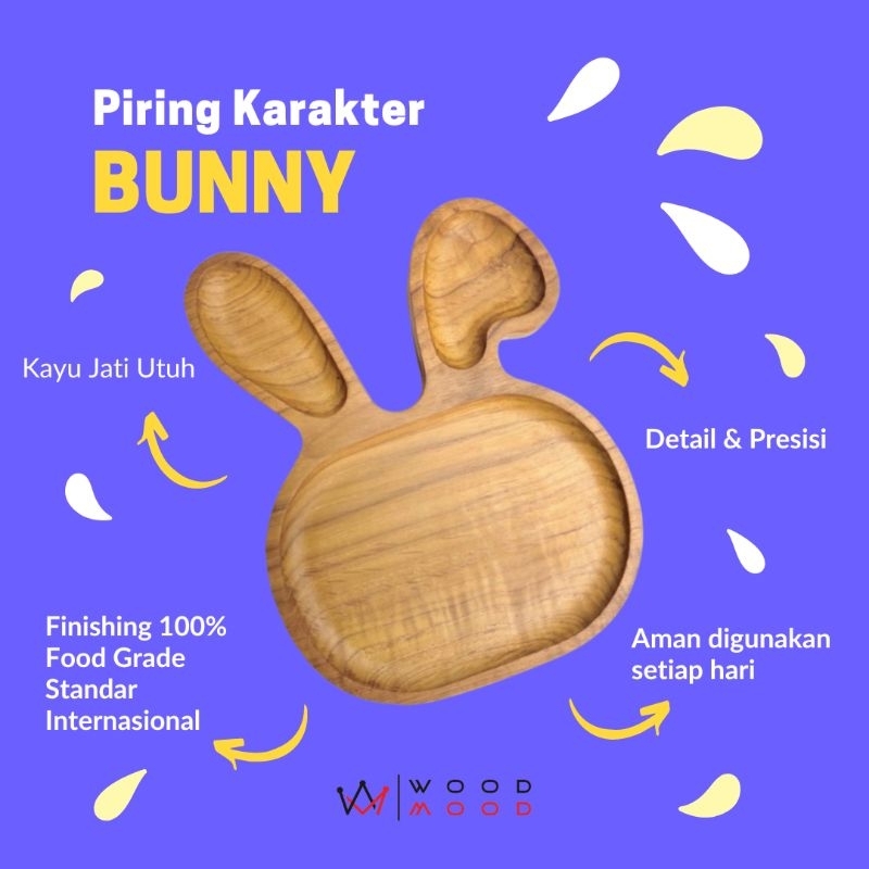 Piring Anak/ Piring Karakter/ Piring Hewan Lucu