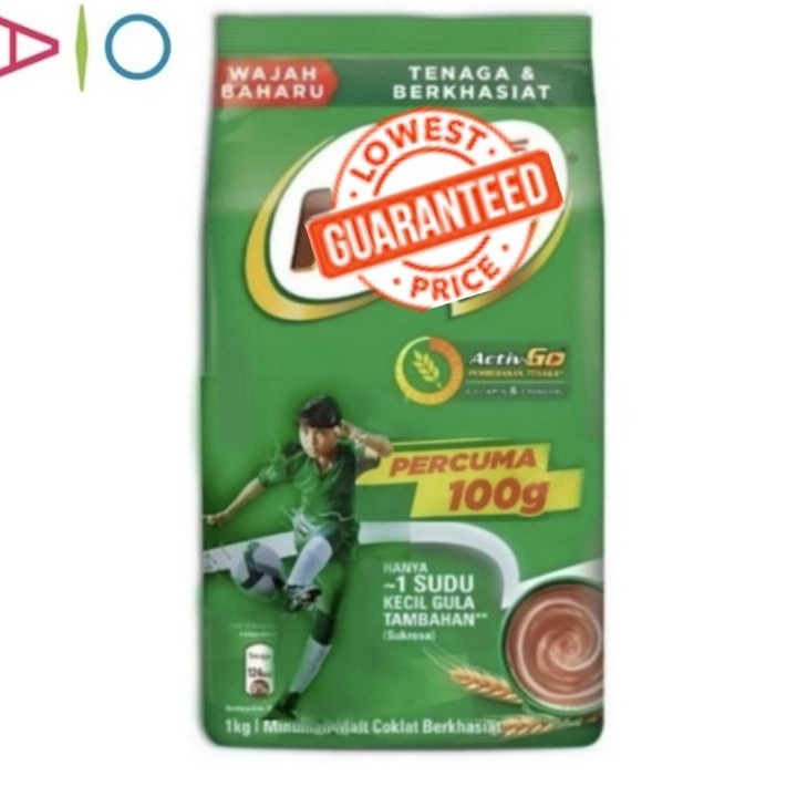 

Penjualan TerbaikCOD MILO ActivGo Bubuk Malt Coklat Malaysia 1kg free 1g