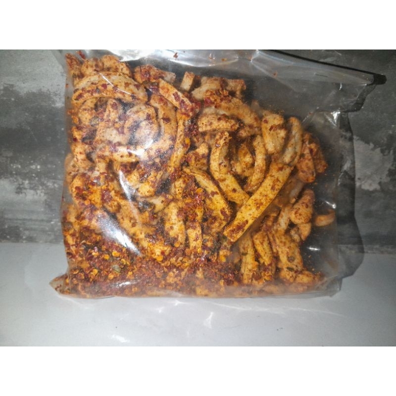 

Basreng dadakan gurih renyah daun jeruk extra pedas