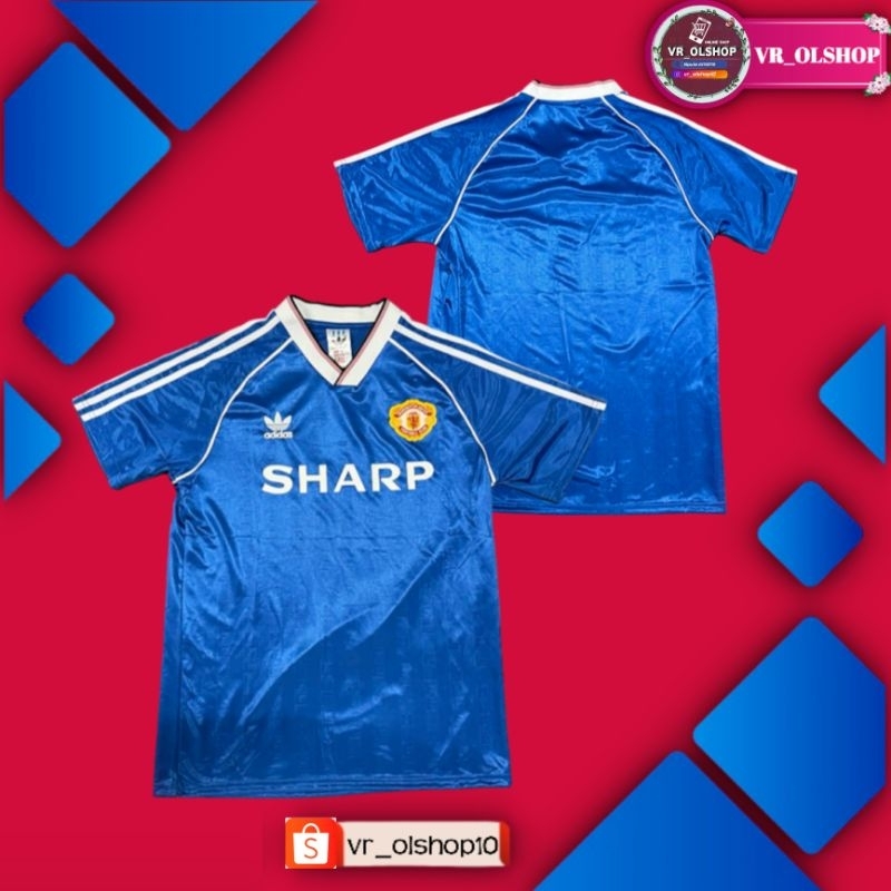 JERSEY RETRO MU AWAY 1998/1990 GRADE ORI IMPORT MANCHESTER UNITED