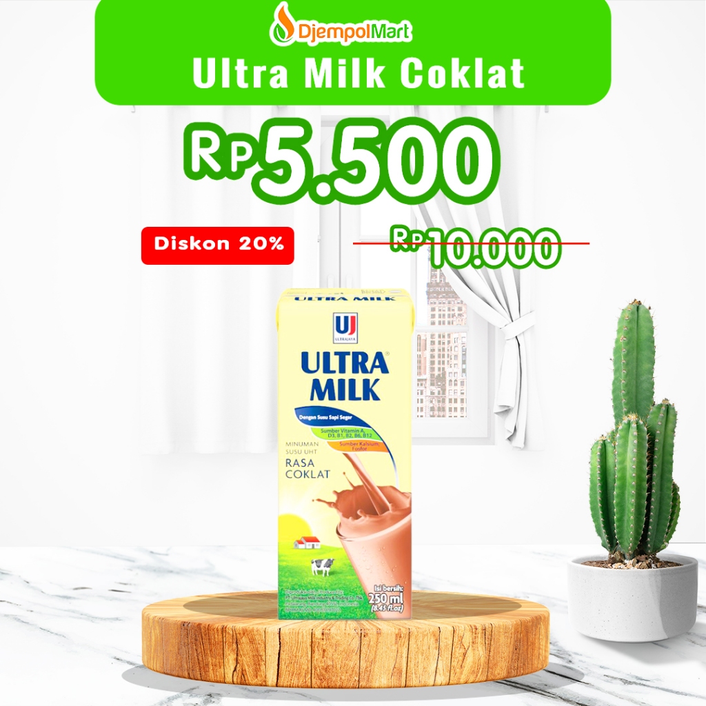

Ultra Milk Susu UHT Cokelat Full Cream 200ml / Ultra Milk
