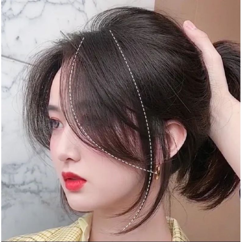 Poni Clip Samping HairClip Poni Poni Palsu Poni Sambung Clip Poni Clip Hair