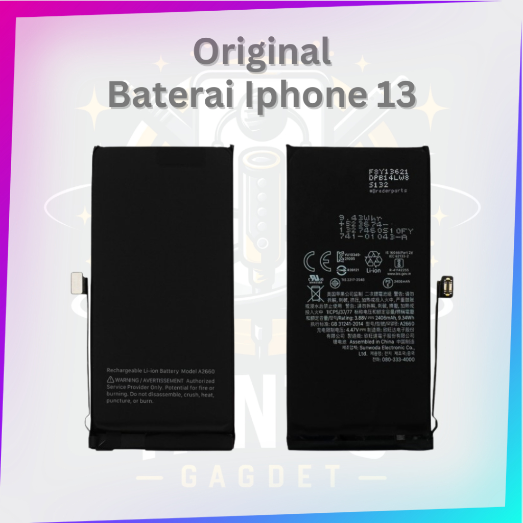 Baterai Iphone 13 Original Quality