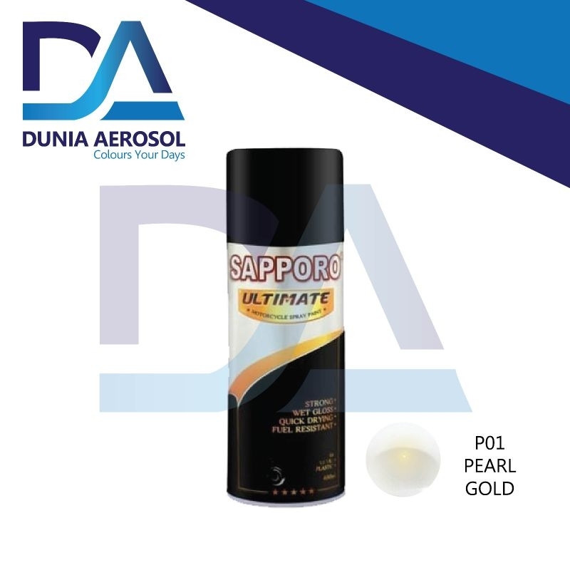 Pilox Sapporo Ultimate Pearl Gold P01 Cat Semprot