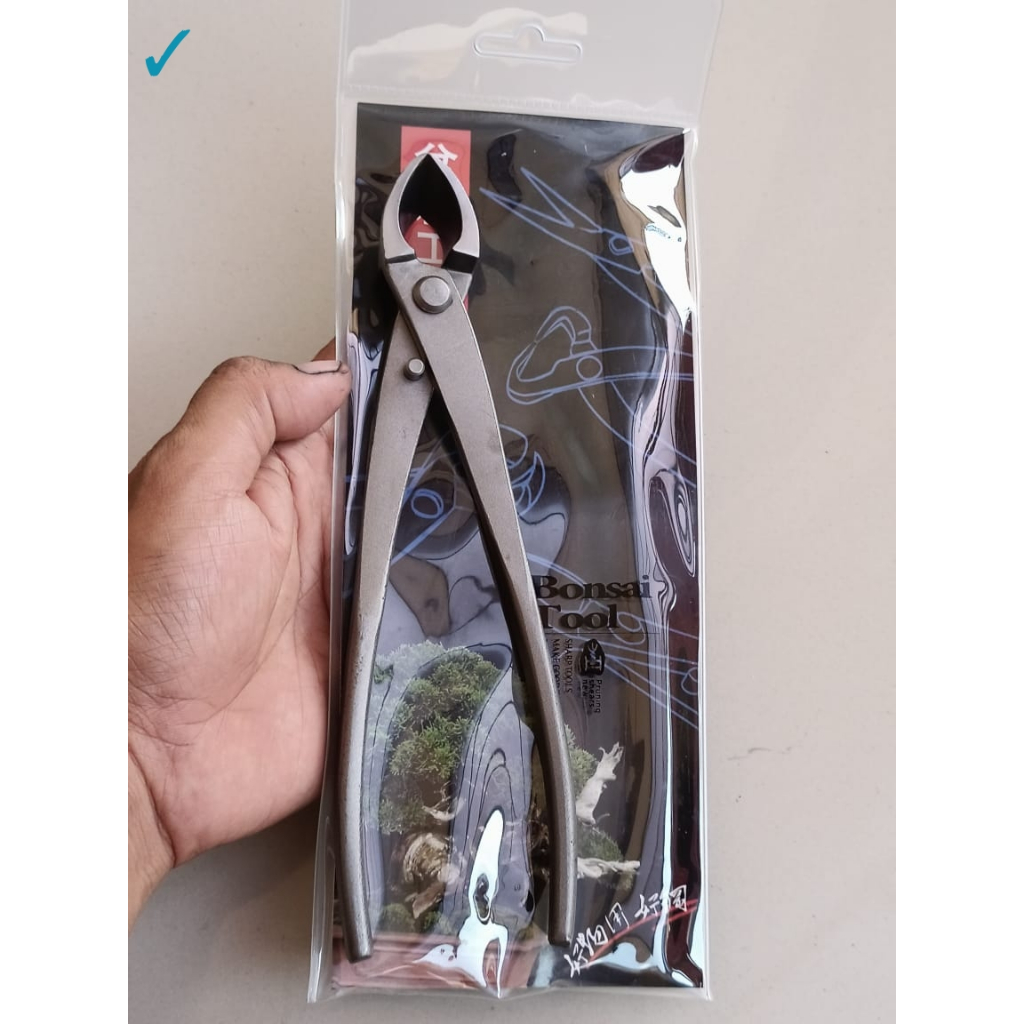 Catok bonsai miring 21 cm import berkualitas alat catut bonsai