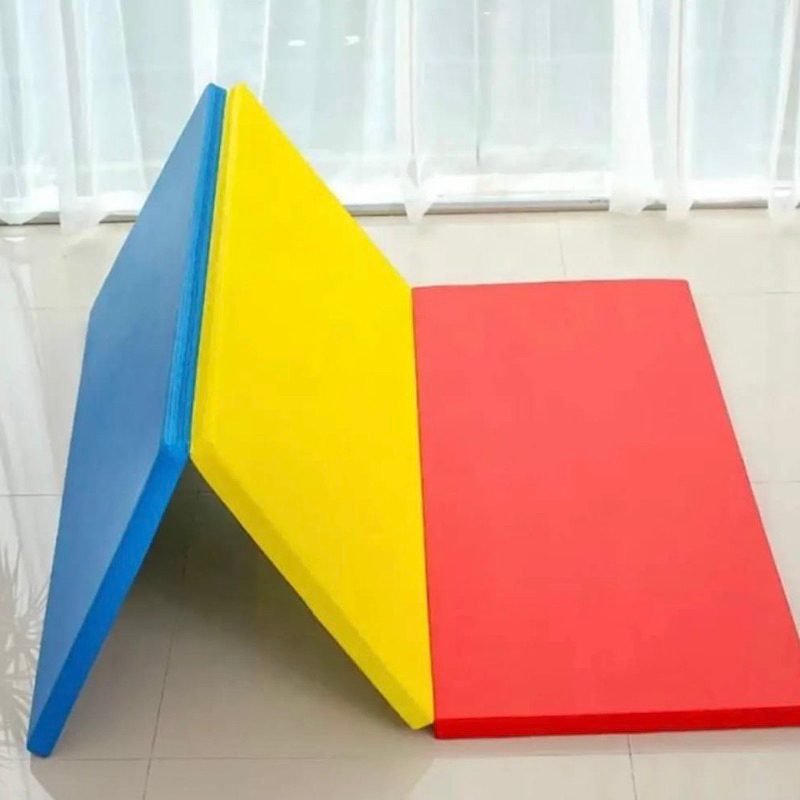 Playmat bayi matras 150x150 karpet lipat tebal kasur lantai matras lipat travel - matras lipat anti 