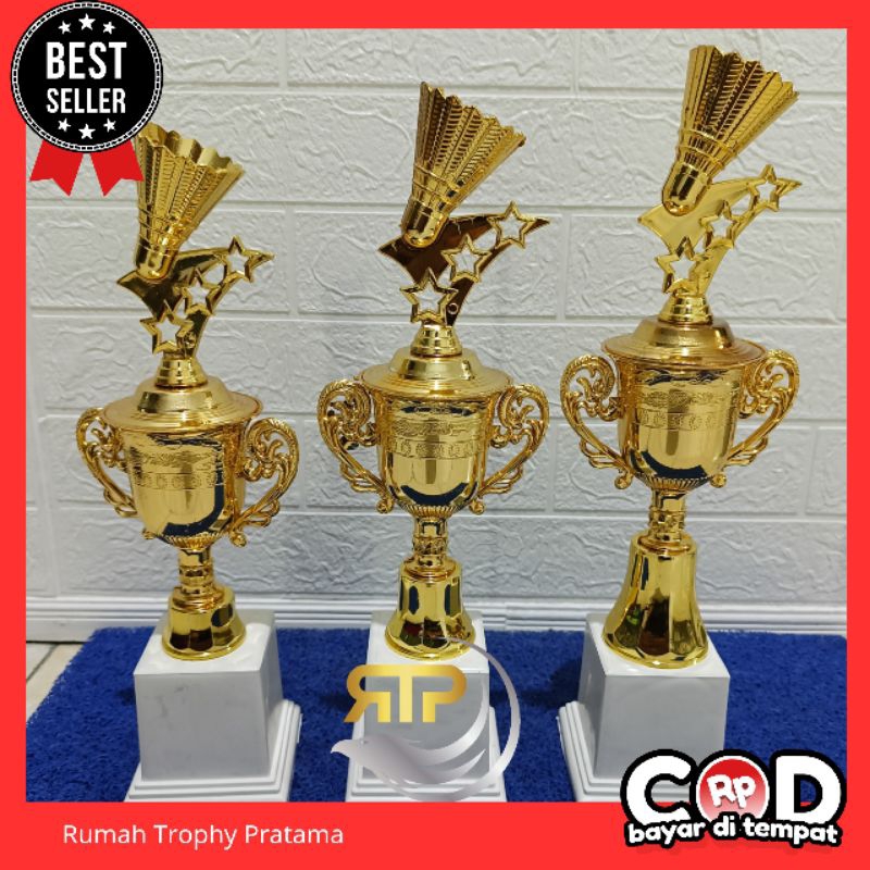 Piala/Trophy Figur Badminton Satuan