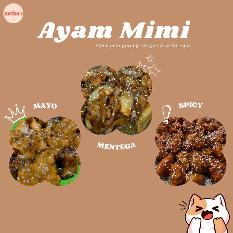 

Ayam Mimi (Ayam goreng mini frozen dengan 3 varian saus)