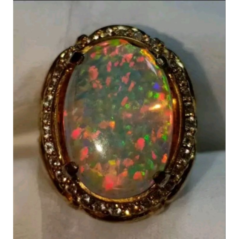 CINCIN BATU KALIMAYA OPAL AUSTRALIA BLACK, KRISTAL, SUSU, TEH, KOPI JARONG SIANG MALAM AUSTRALIA