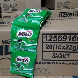 

Nestle Milo serbuk coklat @22g kemasan 1 dus (20 renceng )