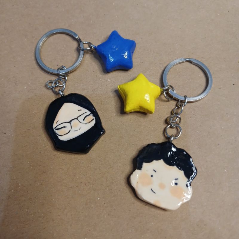 CUSTOM CLAY KEYCHAIN / GANTUNGAN KUNCI CUSTOM/  CUSTOM GANCI CLAY