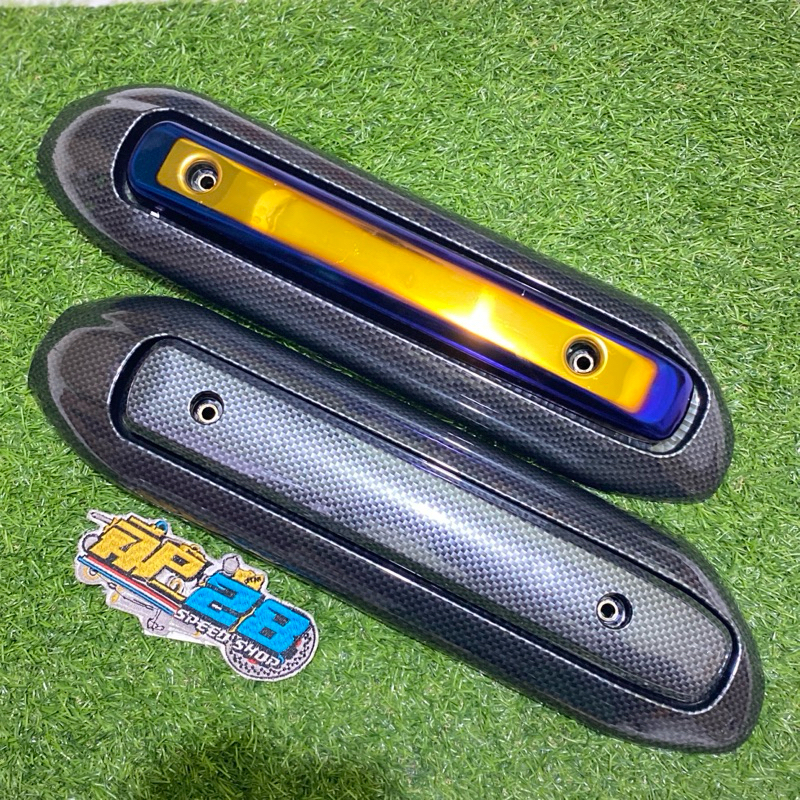 TAMENG KNALPOT KARBON PLUS LIS TWOTONE SOUL CARBU - MIO SMILE - FINO CARBU ORIGINAL THAILAND / TAMEN