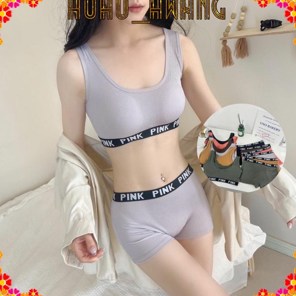 Grosiran HOHOHWANG B32 SPORT BRA SET WANITA SEXY BAHAN LACE IMPORT BRA set MUSIM PANAS bra katun