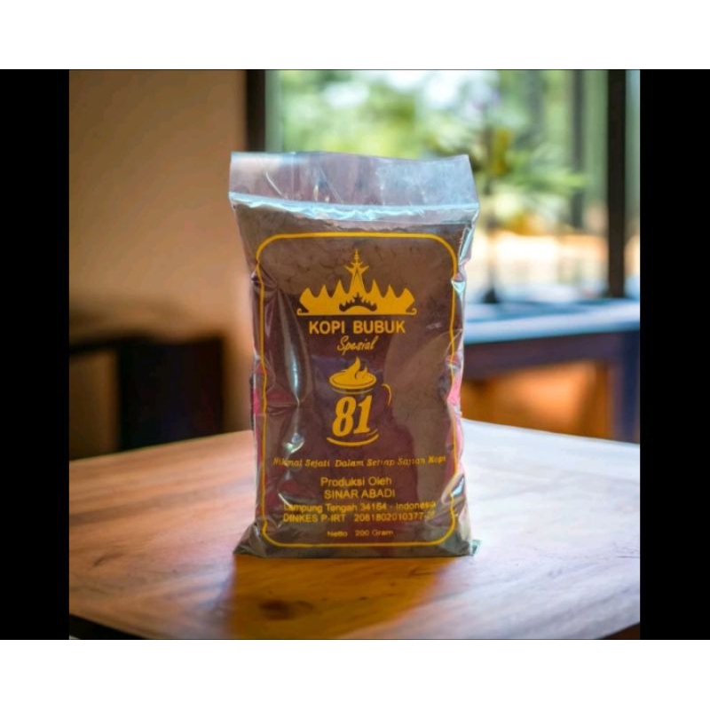 

Spesial Kopi Lampung | Kopi Bubuk Cap 81 Produksi Lampung 1kg / Kopi Bubuk / Kopi Lampung