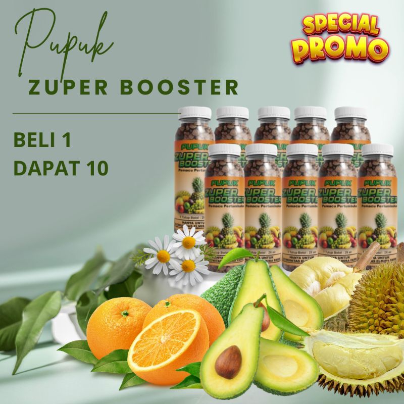 PUPUK KHUSUS PEMBUAHAN ZUPER BOOSTER BELI 1 DAPAT 10