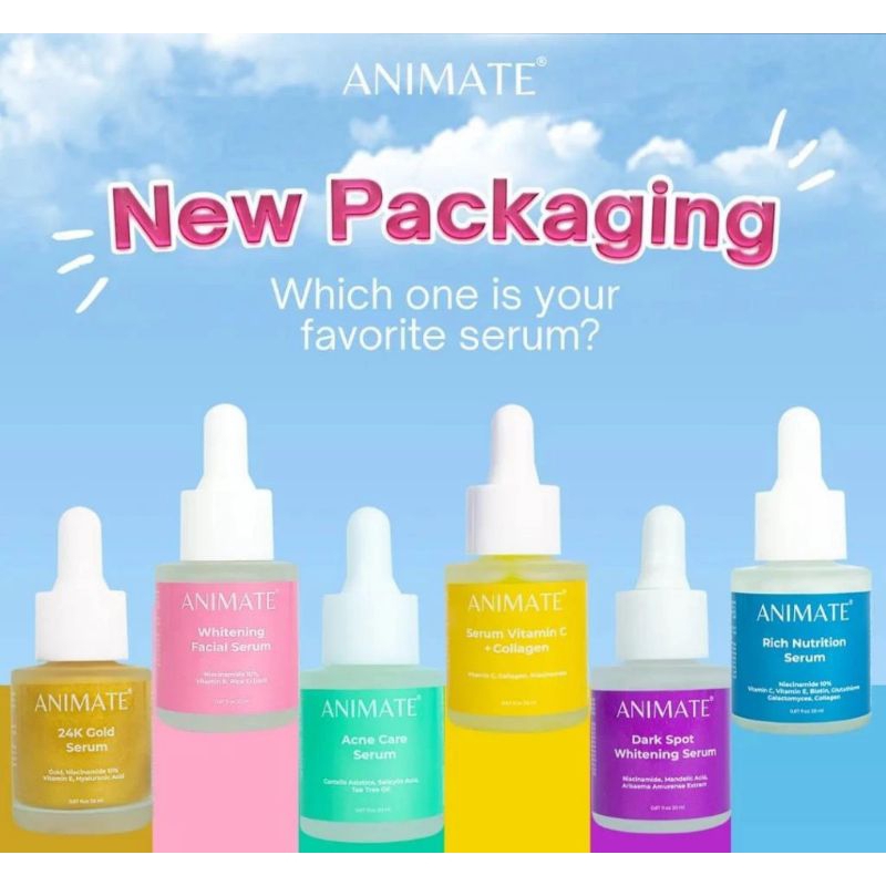 Animate Face Serum Series | Serum Wajah Animate