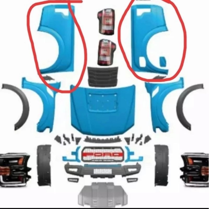 cover belakang Ford ranger f150