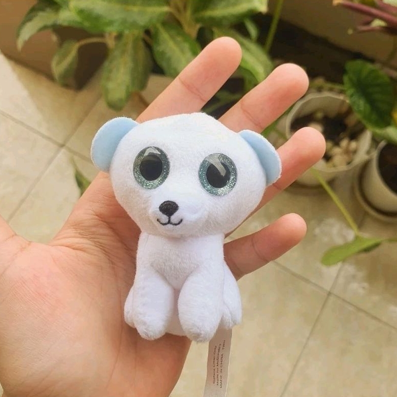 Mabel TY Mini Plush White Dog Anjing Putih Boneka TY