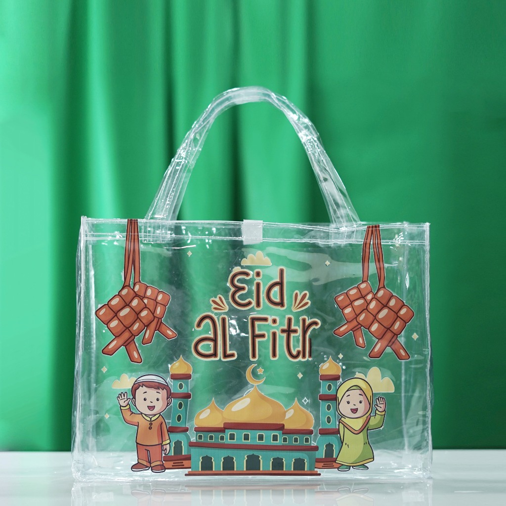 

Tas Lebaran Mika Transparan | Tas Ready Stock Parcel Lebaran Idul Fitri