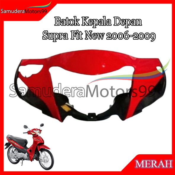 Batok Kepala Depan Supra Fit New / Cover Batok Depan Fit New Merah