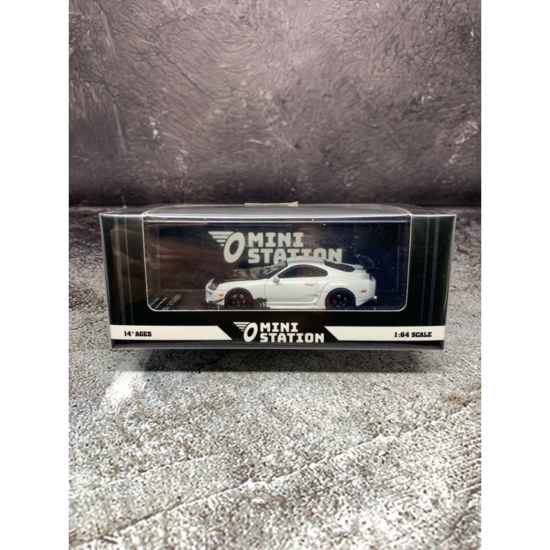Mini Station 64 Toyota Supra A80Z White Carbon Hood