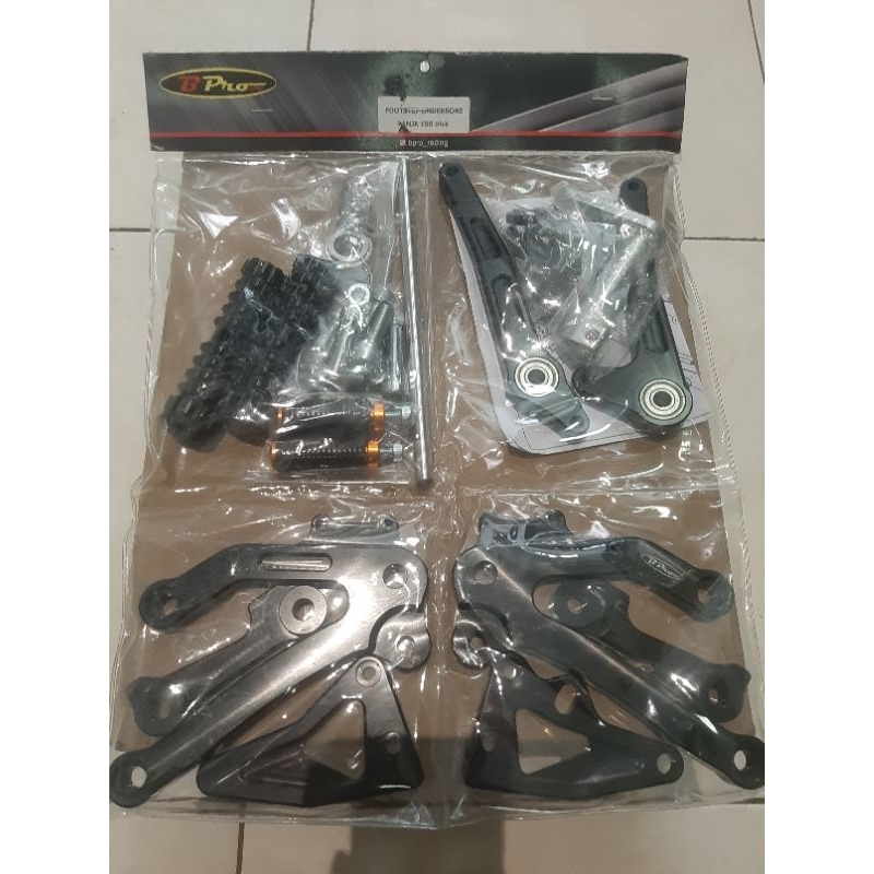 UB UNDERBONE STEP DEPAN KAWASAKI NINJA R SS RR NEW RR OLD ZX150 BPRO RACING WARNA HITAM DISC CAKRAM 