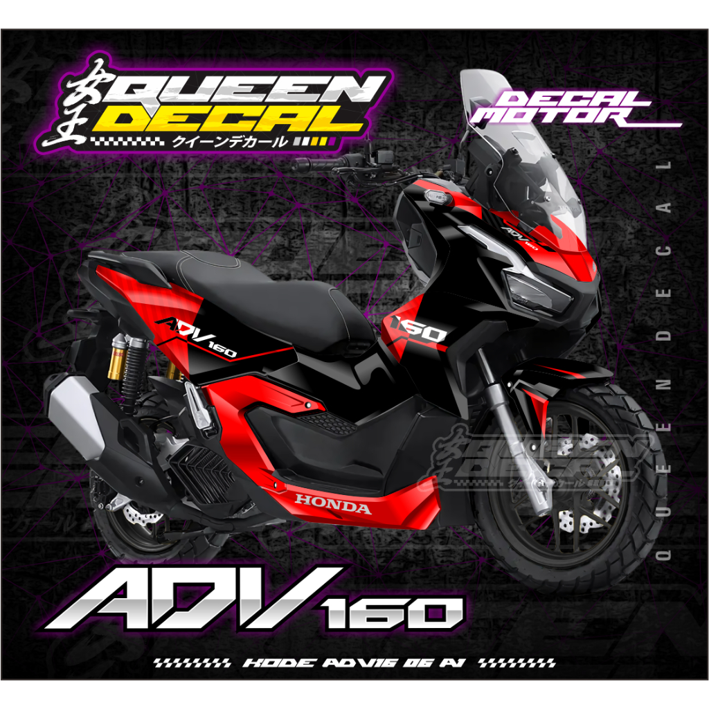 DECAL ADV160 - Stiker Decal FullBody ADV160 Malaysia Style - ADV16