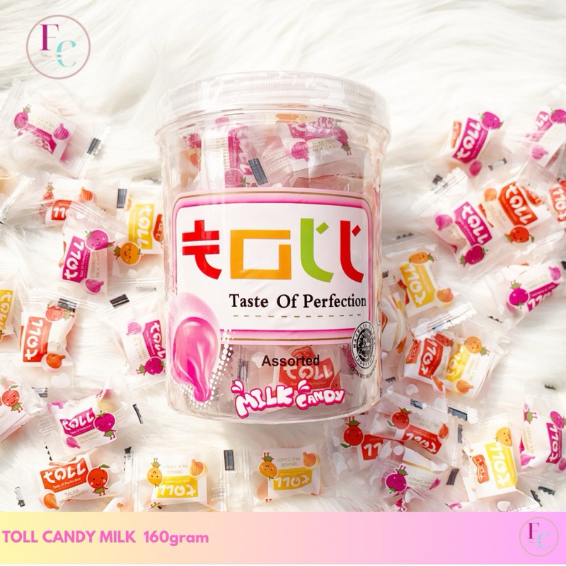 

Permen susu Toll milk candy 160gram toples