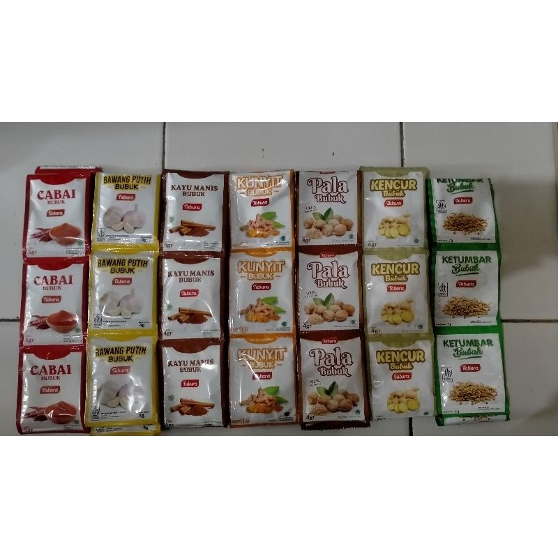 

BUMBU BUBUK TABURA ( 12Sachet )