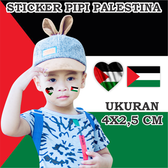 

Stiker pipi bendera palestina STICKER KONSER - STICKER BOLA - ACARA