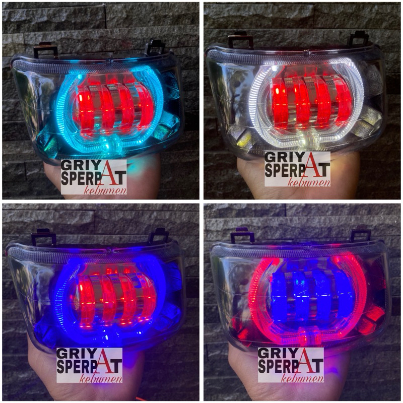 LAMPU DEPAN SUPRA X LAMA BILED PROJIE LED