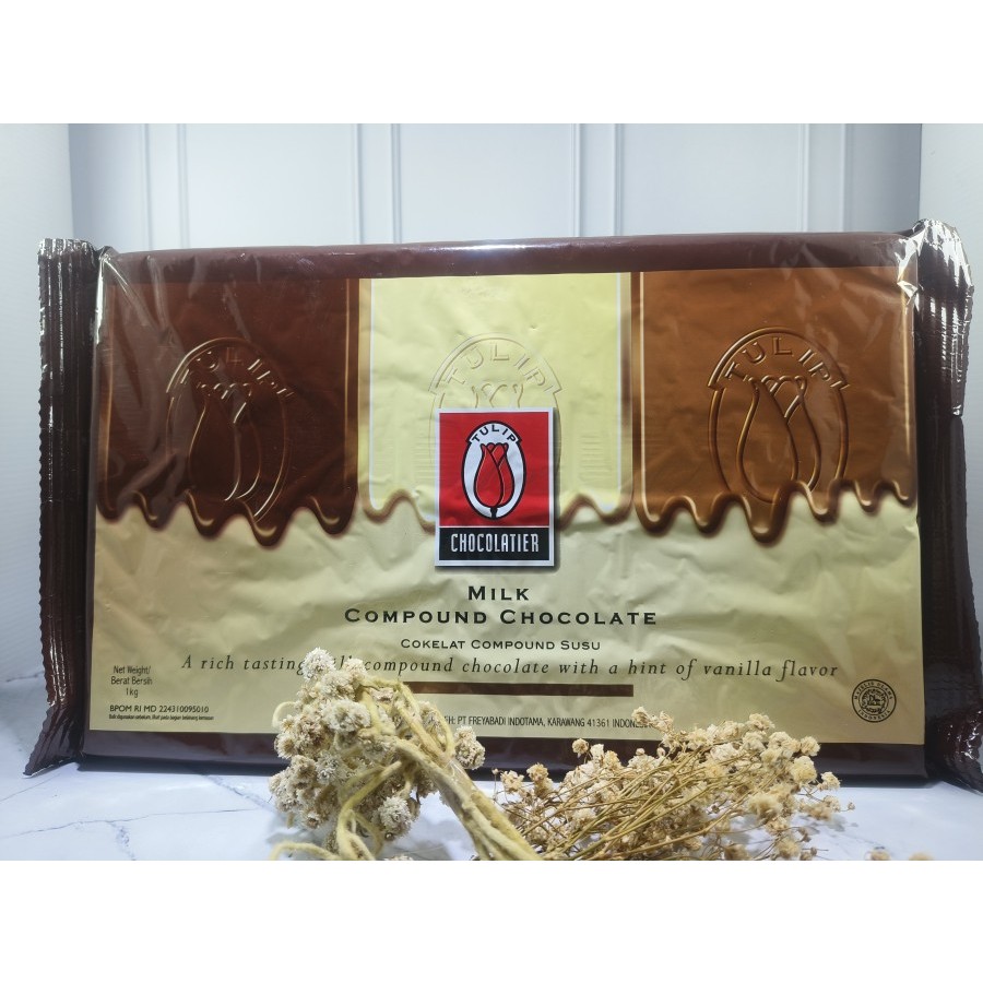 

Tulip Chocolatier Milk Compound Chocolate / Cokelat Compound - 1 kg