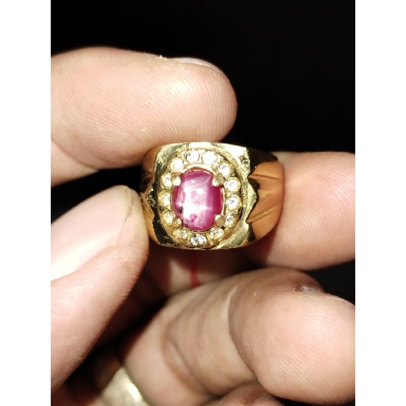 cincin ruby star ori super