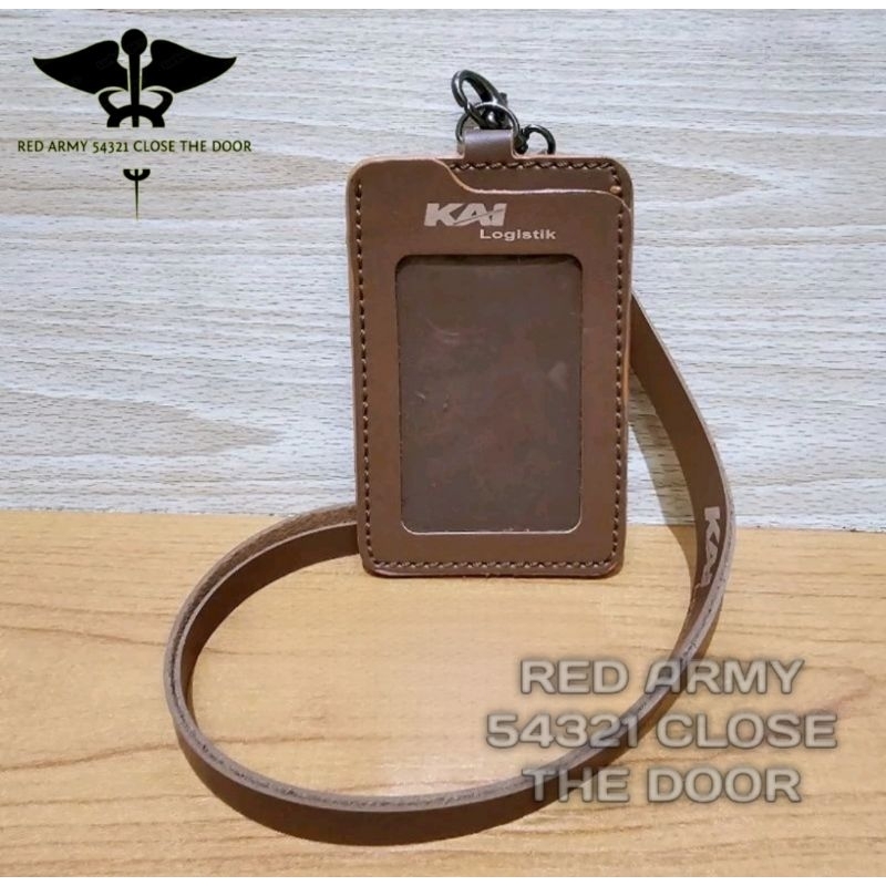 

ID Card Holder Tali Lanyard Name Tag Logo KAI LOGISTIK