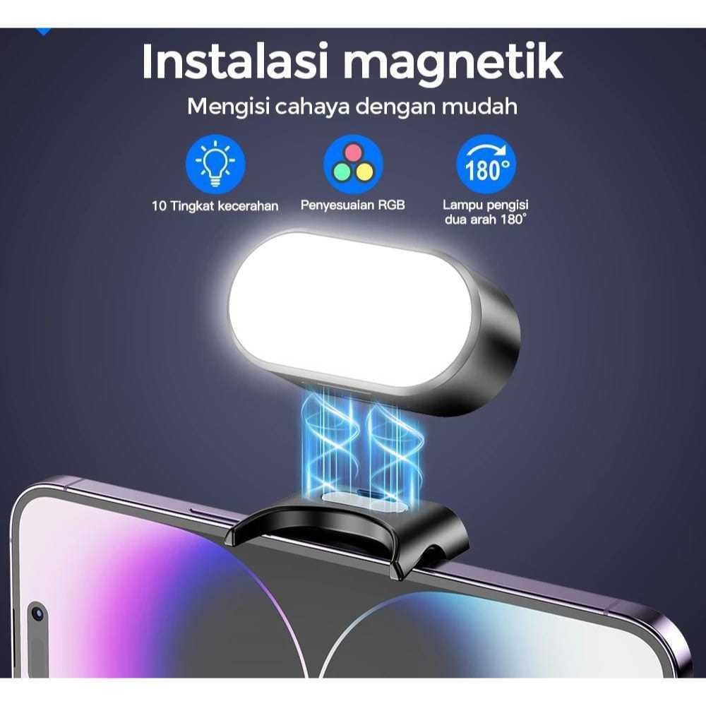 Gimbal Stabilizer hp Stang Tongsis Stabilizer hp 3-Axis Face Tracking+Video Light+Mini Tripod