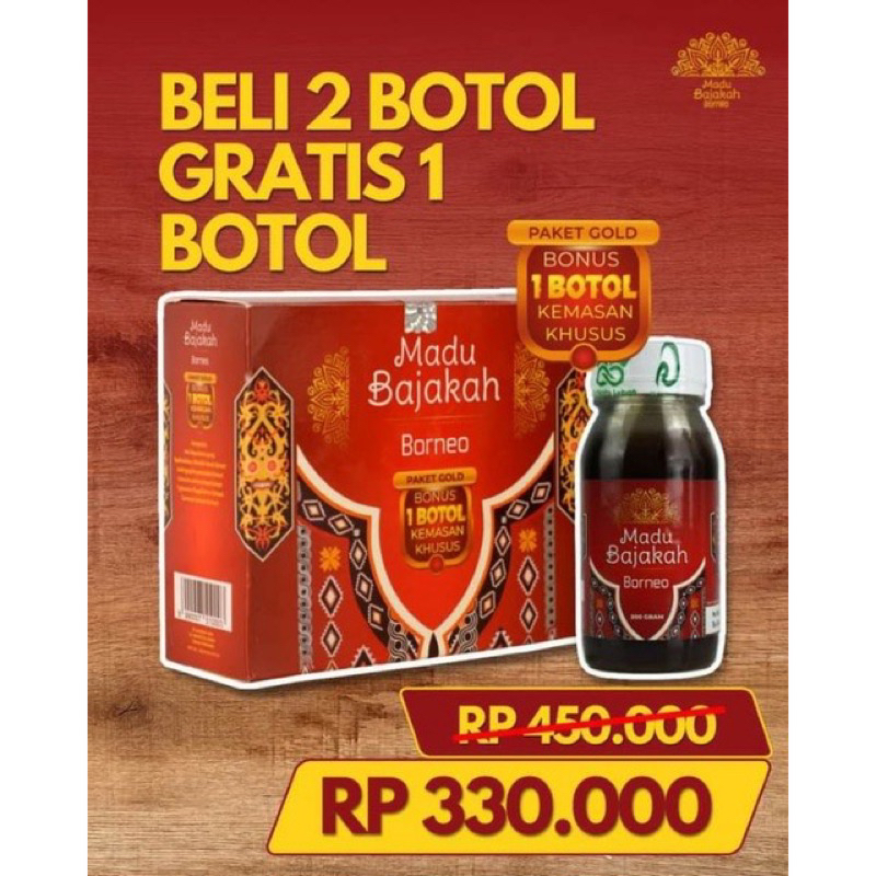 

Madu Bajakah Borneo Promo Bundel Beli 2 gratis 1