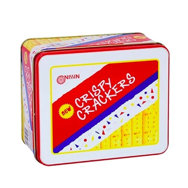 

Nissin Crispy Crackers Tin 750gr biskuit kaleng