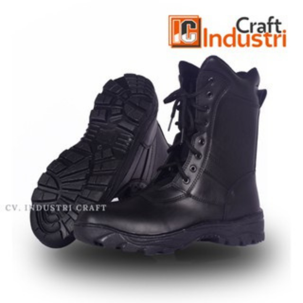 Sepatu PDL TNI Kulit Asli Model Jatah Satpam Security Banser Balantas Polri Polisi Pria Sepatu Dinas