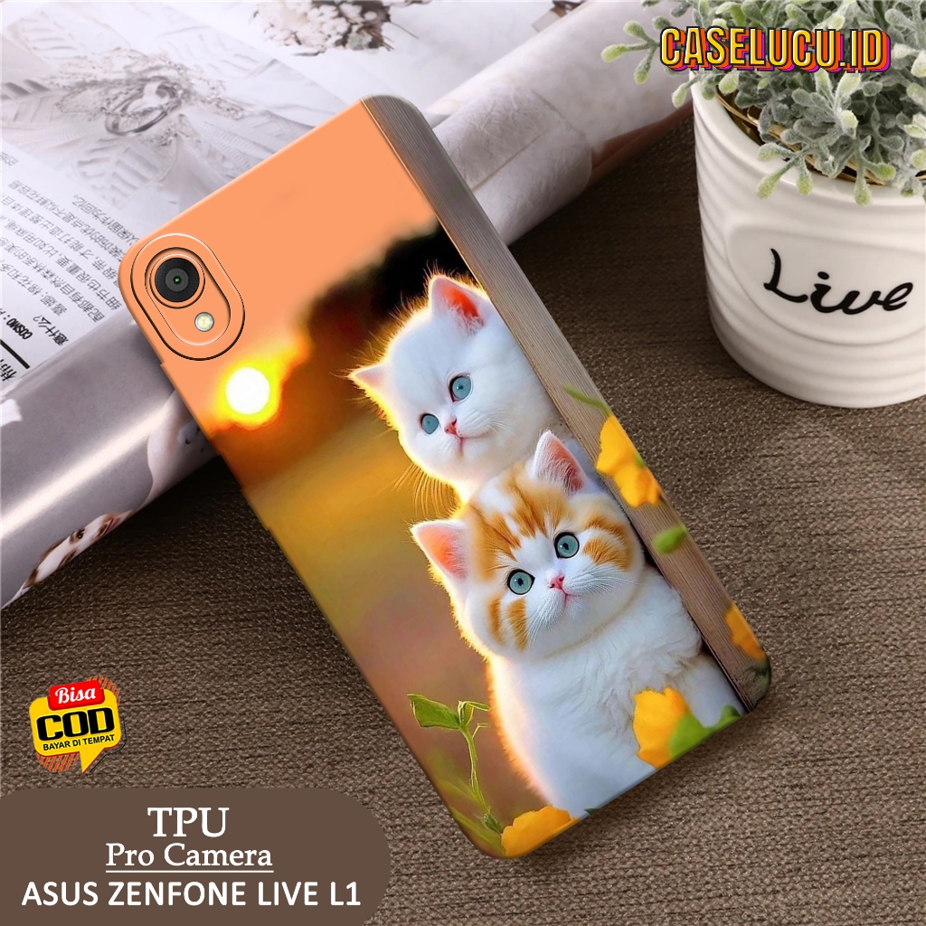 Casing Hp Asus Zenfone Live L1 Terbaru Fashion Case Kucing Case Hp Asus Zenfone Live L1 Soft Case Hp