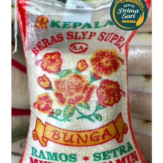 

V44859 BERAS CAP BUNGA 5LT 5KG 1KG 2KG SETRA RAMOS